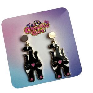 Cat Butt Earrings Novelty Cat Lady Jewelry NWT